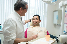 Volunteer dental professional at work